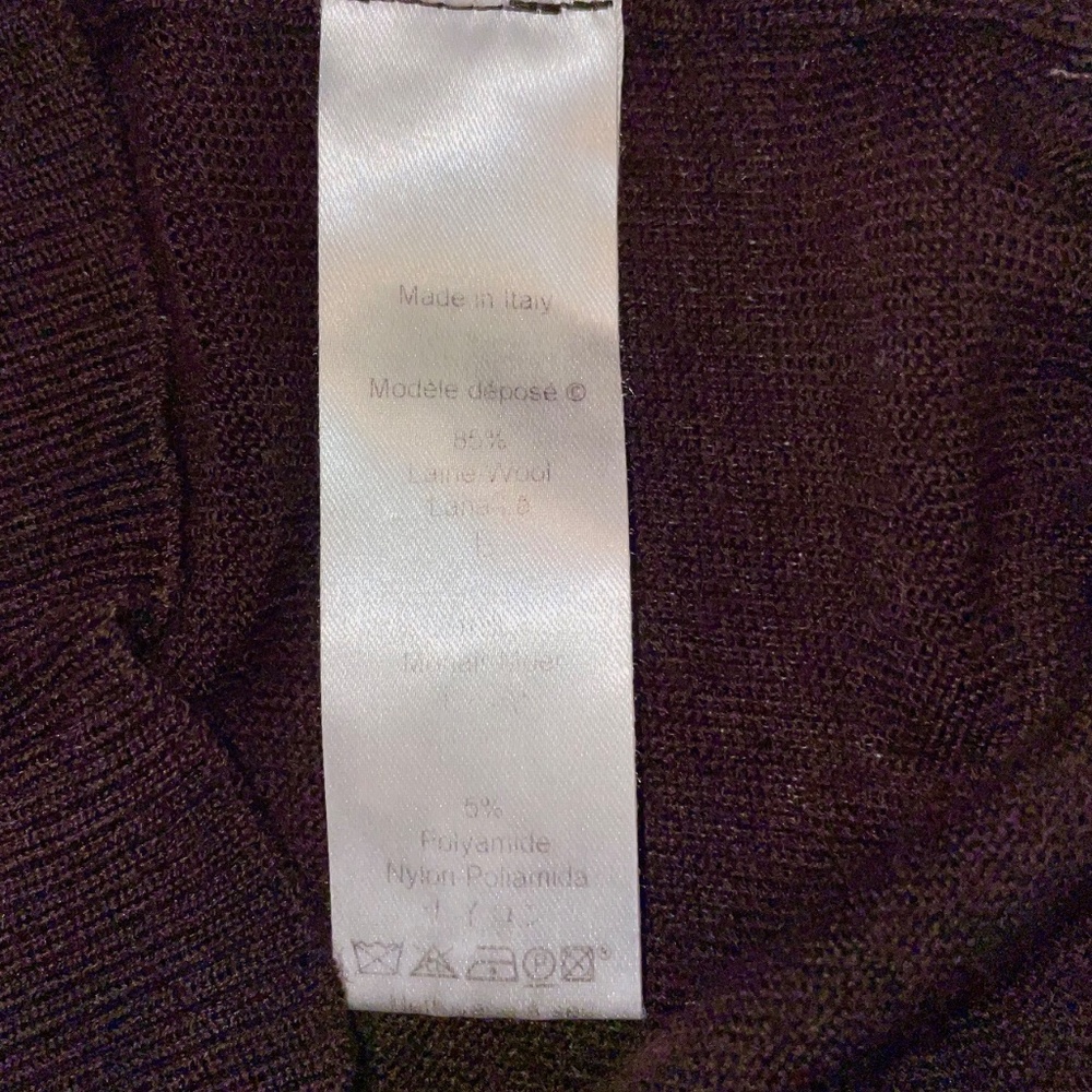 Vintage Kenzo Embroidered Sweater Med Fair Isle V-Neck Floral Appliqué Mohair - Picture 7 of 8